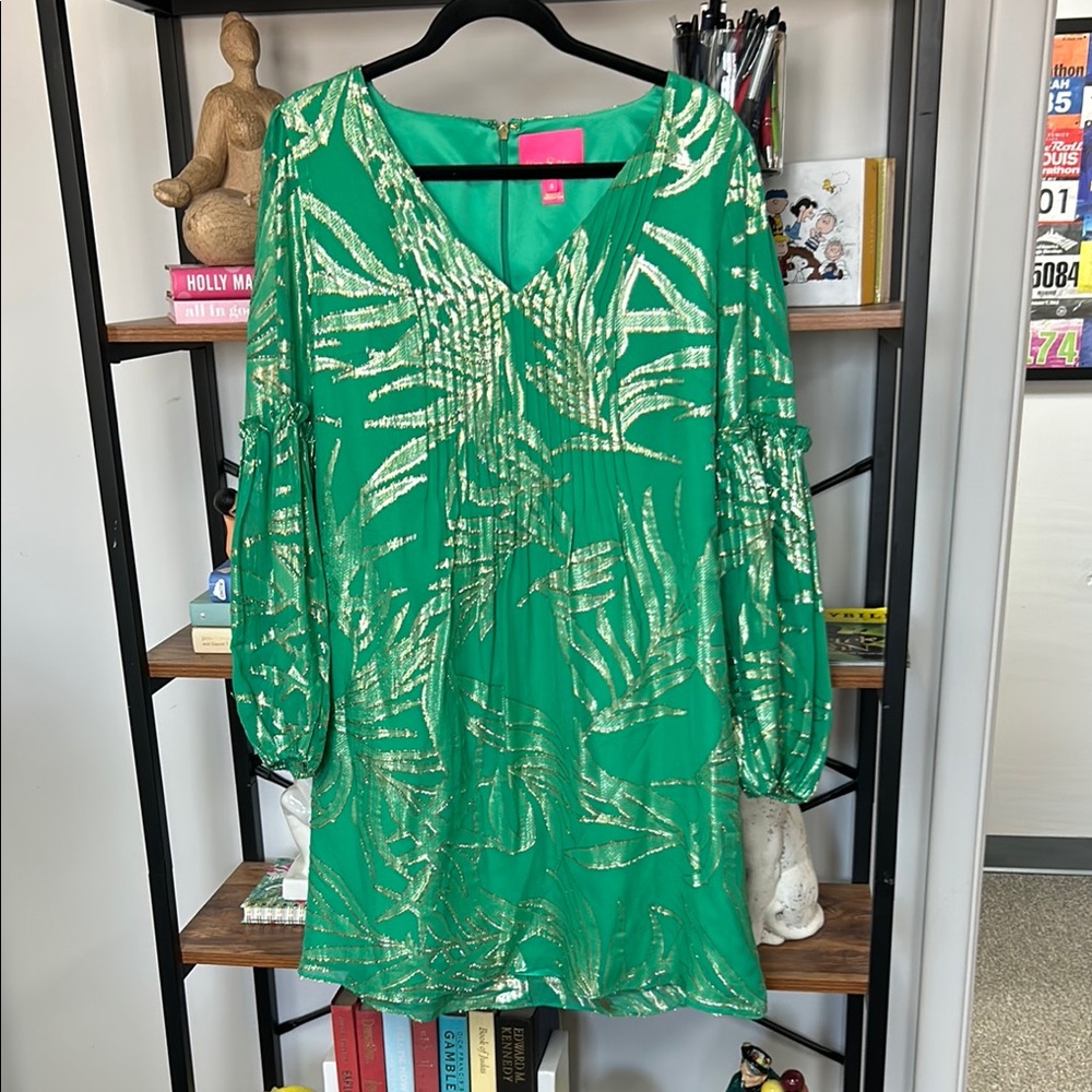 Lilly Pulitzer green party dress